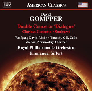 the album cover for Gompper / David / Royal Philharmonic Orchestra - Double Concerto Dialogue / Clarinet Concerto