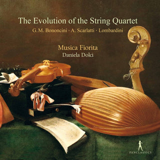 the album cover for Bonocini / Musica Fiorita / Dolci - Evolution of the String Quarte