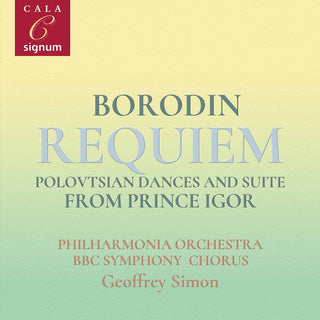 the album cover for Borodin / Philharmonia Orchestra / Simon - Requiem