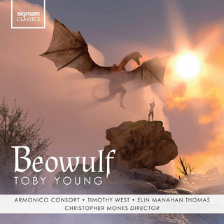 the album cover for Young / Thomas / Monks - Beowulf