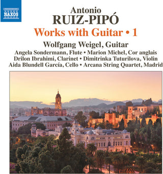 the album cover for Ruiz-Pipo / Madrid Arcana String Quartet - Works with Guitar 1