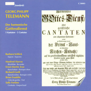 the album cover for Telemann / Schlick / Fortino - Der Harmonische Gottesdienst