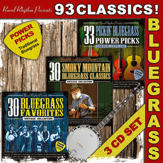 the album cover for Various Artists - 93 Classics ! Bluegrass - Power Picks / Various