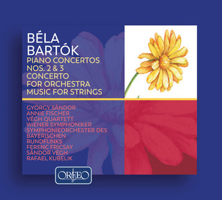 the album cover for Bartok / Sandor - Piano Concertos 2 & 3 / Concerto for Orchestra