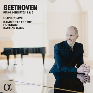the album cover for Beethoven / Cave / Hahn - Piano Concertos 1 & 2