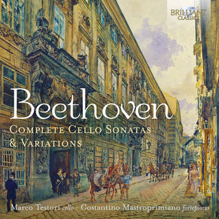 the album cover for Beethoven / Testori / Mastroprimiano - Complete Cello Sonatas