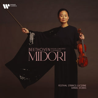 the album cover for Midori - Beethoven Violin Concerto / 2 Romances [Digipak]