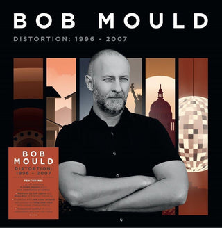 the album cover for Bob Mould - Distortion: 1996-2007 [140-Gram Clear Splatter Vinyl]