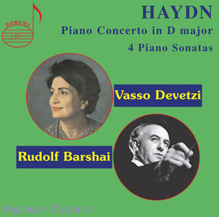 the album cover for Haydn / Devetzi / Moscow Chamber Orchestra - Piano Concerto in D Major / 4 Piano Sonatas
