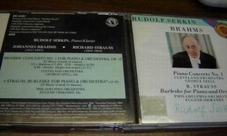 the album cover for Brahms / Cleveland Orch / Szell/ Serkin - Piano Cto No 1 / S