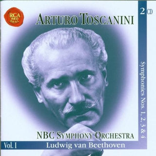 the album cover for Beethoven / Tosaninit / Nbc Sym Orch - Symphonies No 1 & 2