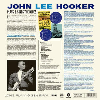 John Lee Hooker- Plays & Sings The Blues [180-Gram Vinyl With Bonus Tracks]