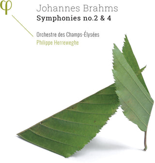the album cover for Brahms / Philippe Herreweghe / Orchestre Des Champ - Brahms: Symphonies 2 & 4 (Uk)