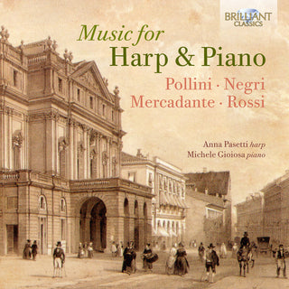 the album cover for Mercadante / Pasetti / Gioiosa - Music for Harp & Piano