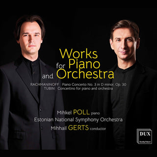 the album cover for Rachmaninoff / Estonian National Symphony Orch - Works for Piano & Orchestra