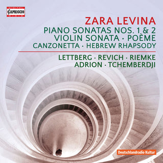 the album cover for Levina / Revich / Tchemberdji - Piano Sonatas 1 & 2 / Violin Sonata / Poeme