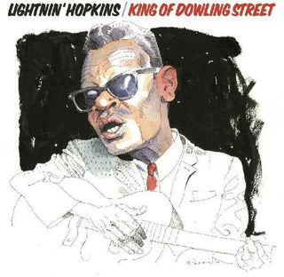 the album cover for Lightnin' Hopkins - King Of Dowling Street