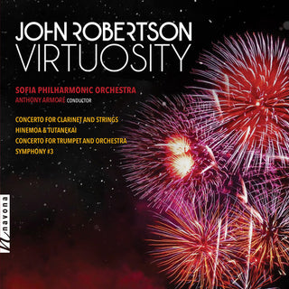 the album cover for Robertson / Sofia Philharmonic Orchestra - Virtuosity
