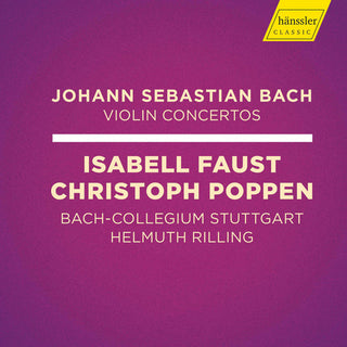 the album cover for J Bach S / Faust / Stuttgart - Violin Concertos