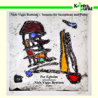 the album cover for Bentzon / Egholm - Sonatas for Sax & Piano