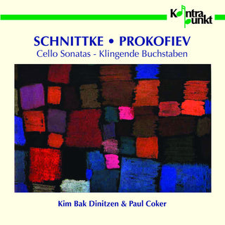 the album cover for Schnittke / Kim Dinitzen - Cello Sonata