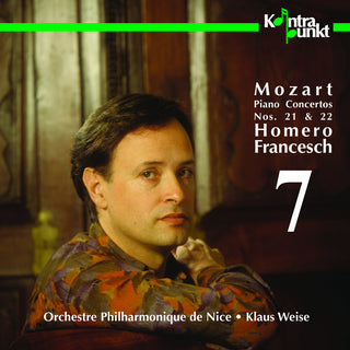 the album cover for Mozart / Francesch / Weise - Piano Concerti 21 & 22