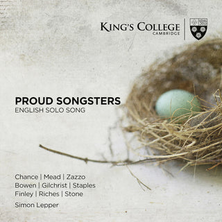 the album cover for Proud Songsters: English Solo Song - Proud Songsters: English Solo Song