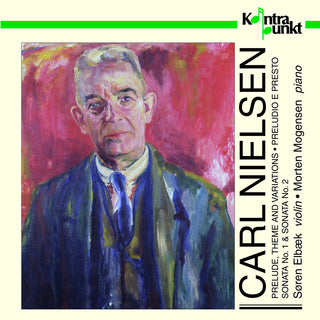 the album cover for Nielsen / Elbaek / Mogensen - Violin Works