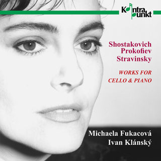 the album cover for Shostakovich / Prokofiev / Stravinsky / Fukacova - Works for Cello & Piano