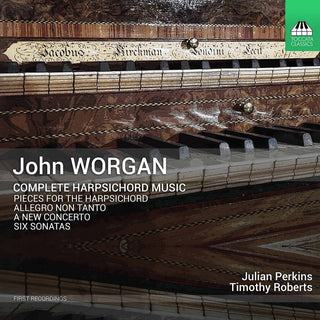 the album cover for Worgan / Perkins / Roberts - Complete Harpsichord Music