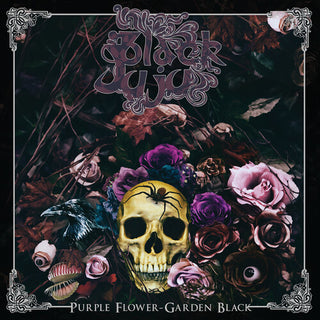 Black Juju- Purple Flower Garden Black