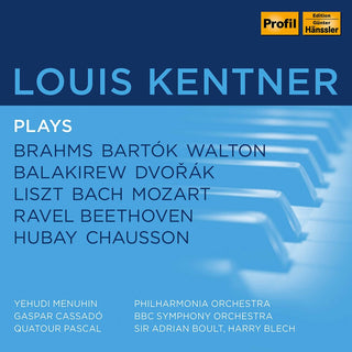 the album cover for Louis Kentner Plays / Various (Box) - Louis Kentner Plays