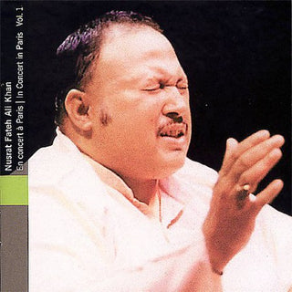 the album cover for Nusrat Fateh Ali Khan - Vol. 1-Paris Concert