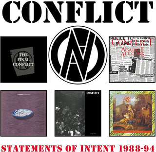 the album cover for Conflict - Statements Of Intent 1988-1994