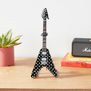 Axe Heaven Harpoon Polka Dot V Mini Guitar Replica RR-108
