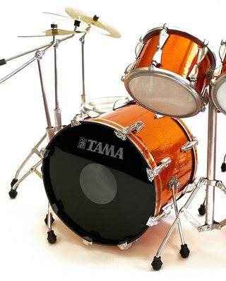 Axe Heaven Lars Ulrich Metallica Tama Magnetic Orange Mini Drum Kit Replica