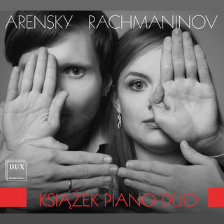 the album cover for Rachmaninoff / Ksiazek Piano Duo - Piano Suites