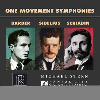 the album cover for Barber / Stern / Kansas City Symphony - One Movement Symphonies