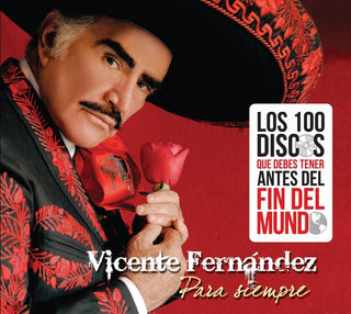the album cover for Vicente Fernandez - Para Siempre