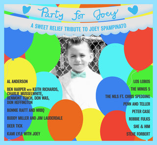 the album cover for Various Artists - A Sweet Relief tribute to Joey Spampinato