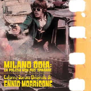the album cover for Ennio Morricone - Milano Odia: La Polizia Non Puo Sparare (Original Soundtrack) [Red Colored Vinyl]