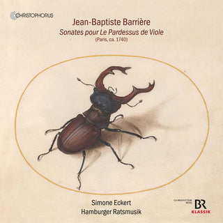 the album cover for Barriere / Eckert / Hamburger Ratsmusik - Sonates Pour Le Pardessus