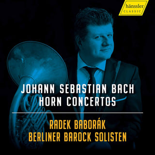 the album cover for Radek Baborak - Horn Concertos