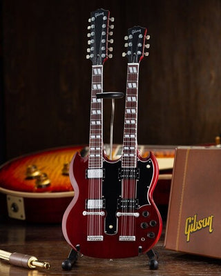 Axe Heaven- Gibson SG EDS-1275 Doubleneck Cherry 10 Inch Miniature Guitar Replica (Large Item, Collectible, Figure)