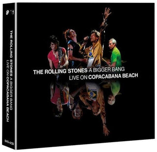 the album cover for The Rolling Stones - A Bigger Bang Live On Copacabana Beach [2 CD/DVD]