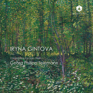 the album cover for Telemann / Gintova - 12 Fantasias for Solo Violin