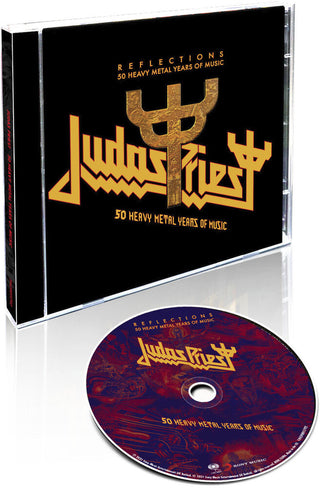 the album cover for Judas Priest - Reflections - 50 Heavy Metal Years of Music