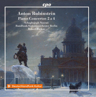 the album cover for Rubinstein / Nosrati / Farkas - Piano Concertos 2 & 4