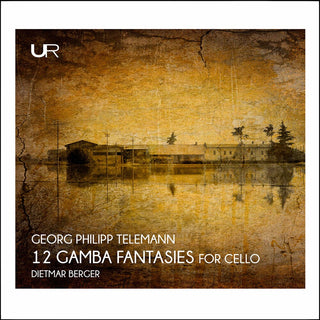the album cover for Telemann / Dietmar Berger - 12 Gamba Fantasies