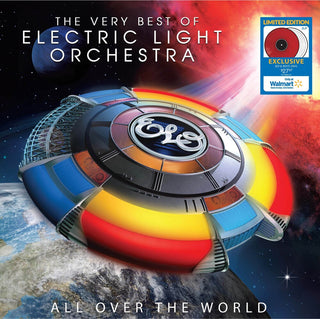 the album cover for Elo ( Electric Light Orchestra ) - All Over The World: The Very Best Of [Colored Vinyl] (Red)